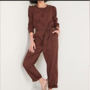Old Navy Pants & Jumpsuits Old Navy Utility Jumpsuit Chocolate Brown Long Sleeve